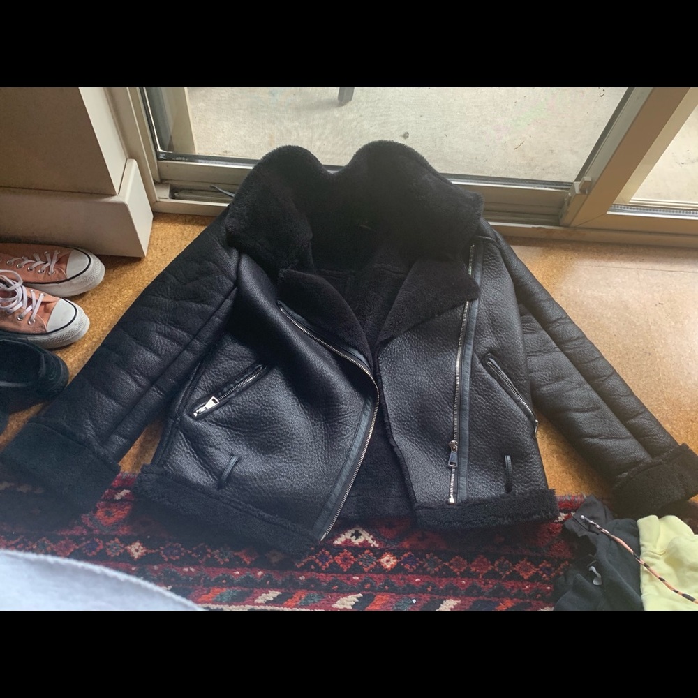 Prettylittlething aviator coat